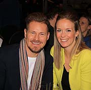 Zu Gast bei der Premiere des Quatsch Comedy Club in München: Sky Moderator Gregor Teicher mit Frau Stephanie(©Fotto: Martin Schmitz)